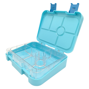 Bento Lunch Box Kids Leakproof Food Container School Picnic - Blue