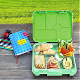 Bento Lunch Box Kids Leakproof Food Container School Picnic - Green