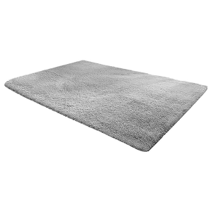 230x160cm Floor Rugs Large Shaggy Rug Area Carpet Bedroom Living Room Mat - Grey