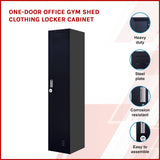 One-Door Office Gym Shed Clothing Locker Cabinet