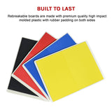 Martial Arts Supply Rebreakable Board Taekwondo, MMA, Karate-Set: Yellow, Blue, Red & Black