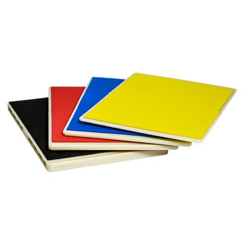 Martial Arts Supply Rebreakable Board Taekwondo, MMA, Karate-Set: Yellow, Blue, Red & Black