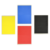 Martial Arts Supply Rebreakable Board Taekwondo, MMA, Karate-Set: Yellow, Blue, Red & Black