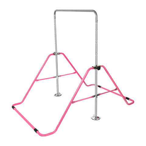 Kids Gymnastics Bars Training Horizontal Bar Monkey Kip Bar Pink