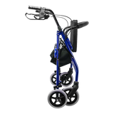 Rollator Walker Walking Frame With Wheels Zimmer Mobility Aids Seat Blue