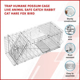 Trap Humane Possum Cage Live Animal Safe Catch Rabbit Cat Hare Fox Bird