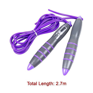 Digital LCD Skipping Jumping Rope - Purple