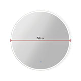 50cm LED Wall Mirror Bathroom Mirrors Light Decor Round