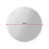 60cm LED Wall Mirror Bathroom Mirrors Light Decor Round