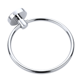 Classic Chrome Towel Bar Rail Ring Bathroom