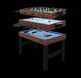 4FT 3-in-1 Games Foosball Soccer Hockey Pool Table Table