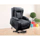 Recliner Chair Electric Massage Chair Lift Heated Leather Lounge Sofa Black