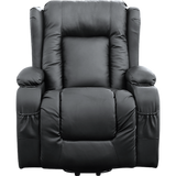 Recliner Chair Electric Massage Chair Lift Heated Leather Lounge Sofa Black