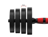 20kg Adjustable Rubber Dumbbell Set Barbell Home GYM Exercise Weights