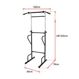 Adjustable Power Tower Dip Bar Pull Up Stand Fitness Station