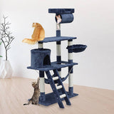 140cm Cat Tree Scratching Post Scratcher Tower Condo House Furniture Wood