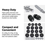 50KG Dumbbell Adjustable Weight Set