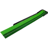 Indoor Practice Putting Green 2.5m Mat Inclined Ball Return Fake Grass 2 Holes