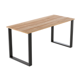 Square-Shaped Table Bench Desk Legs Retro Industrial Design Fully Welded - Black