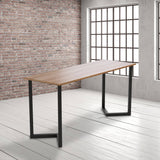 V Shaped Table Bench Desk Legs Retro Industrial Design Fully Welded - Black