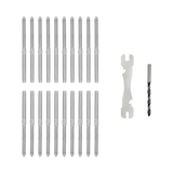 Stainless Steel DIY Rope Balustrade Kit 3.2mm Swage 2 x Lag Screw Term - 10 pack