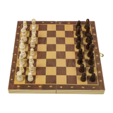 Chess Board Games Folding Large Chess Wooden Chessboard Set Wood Toy Gift