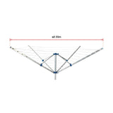 4 Arm Rotary Garden Washing Line Clothes Airer Dryer Outdoor Spike 40m Length