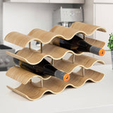 Wooden Wave Wine Rack/Creative Home Grape Wine Holder Shelf Cabinet/Bottle Rack