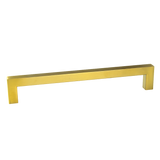 Brushed Brass Drawer Pulls Kitchen Cabinet Handles - Gold Finish 192mm