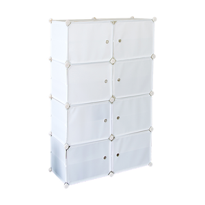 White Cube DIY Shoe Cabinet Rack Storage Portable Stackable Organiser Stand