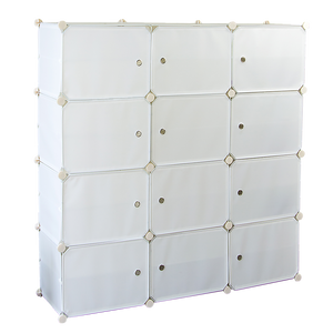 White Cube DIY Shoe Cabinet Rack Storage Portable Stackable Organiser Stand