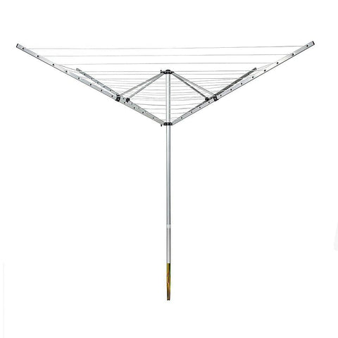 4 Arm Rotary Airer Outdoor Washing Line Clothes Dryer 50m Length