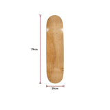 7 Layers Skateboard Deck Natural Wood Maple Double Concave Blank Skate Board DIY