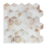 Tiles 3D Peel and Stick Wall Tile Shell Mosaic (30cm x 30cm x 10 sheets)