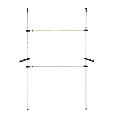 Heavy Duty Adjust Clothes Rail Storage Garment Shelf Hanging Display Stand Rack