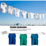 Retracting Clothesline 6 Line 39m Hanging Clothes Space Hanger