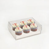 10Pcs Clear Dessert Boxes Cupcake Packing Boxes Bakery Cake Wrapping Boxes