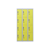 12-Door Locker for Office Gym Shed School Home Storage - Padlock-operated