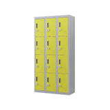 12-Door Locker for Office Gym Shed School Home Storage - 3-Digit Combination Lock