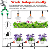 Drip Irrigation System Plant Timer Self Garden Watering Hose Spray Kit