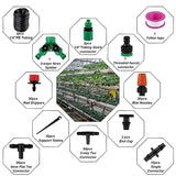 Drip Irrigation System Plant Timer Self Garden Watering Hose Spray Kit