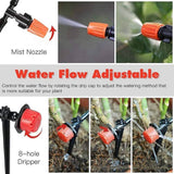 Drip Irrigation System Plant Timer Self Garden Watering Hose Spray Kit