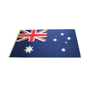 Australian Flag Heavy Duty Woven Spun Poly Australia Flag Metal Clips