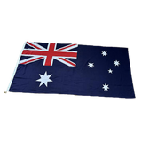 Australian Flag Heavy Duty Woven Spun Poly Australia Flag Metal Clips