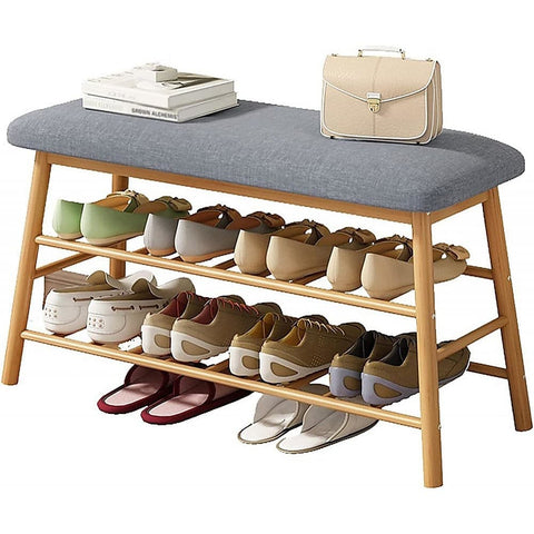 Shoe Stool Storage Rack Cabinet Multifunctional Space Saving