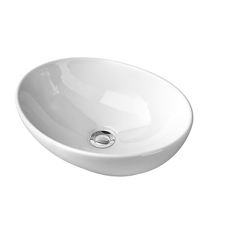 Ceramic Bathroom Basin Vanity Sink Oval Above Counter Top Mount Bowl