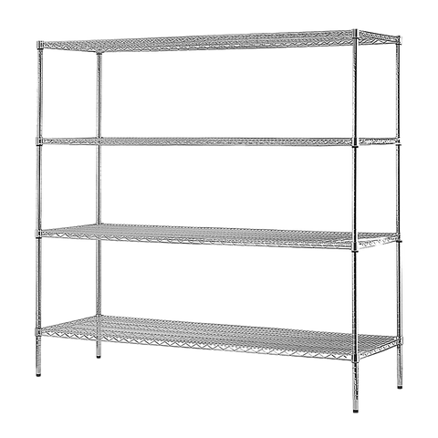 Modular Wire Storage Shelf 1500 x 450 x 1800mm Steel Shelving