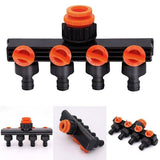 4 Way Hose Connector Tap Irrigation Garden Kit