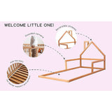 Montessori Wood Floor Bed House Frame for Kids and Toddlers