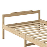 Natural Wooden Bed Frame Home Furniture